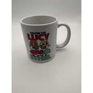 Coffee Mug Cup You Are the Ethel to my Lucy White Large I Love Lucy TV Show